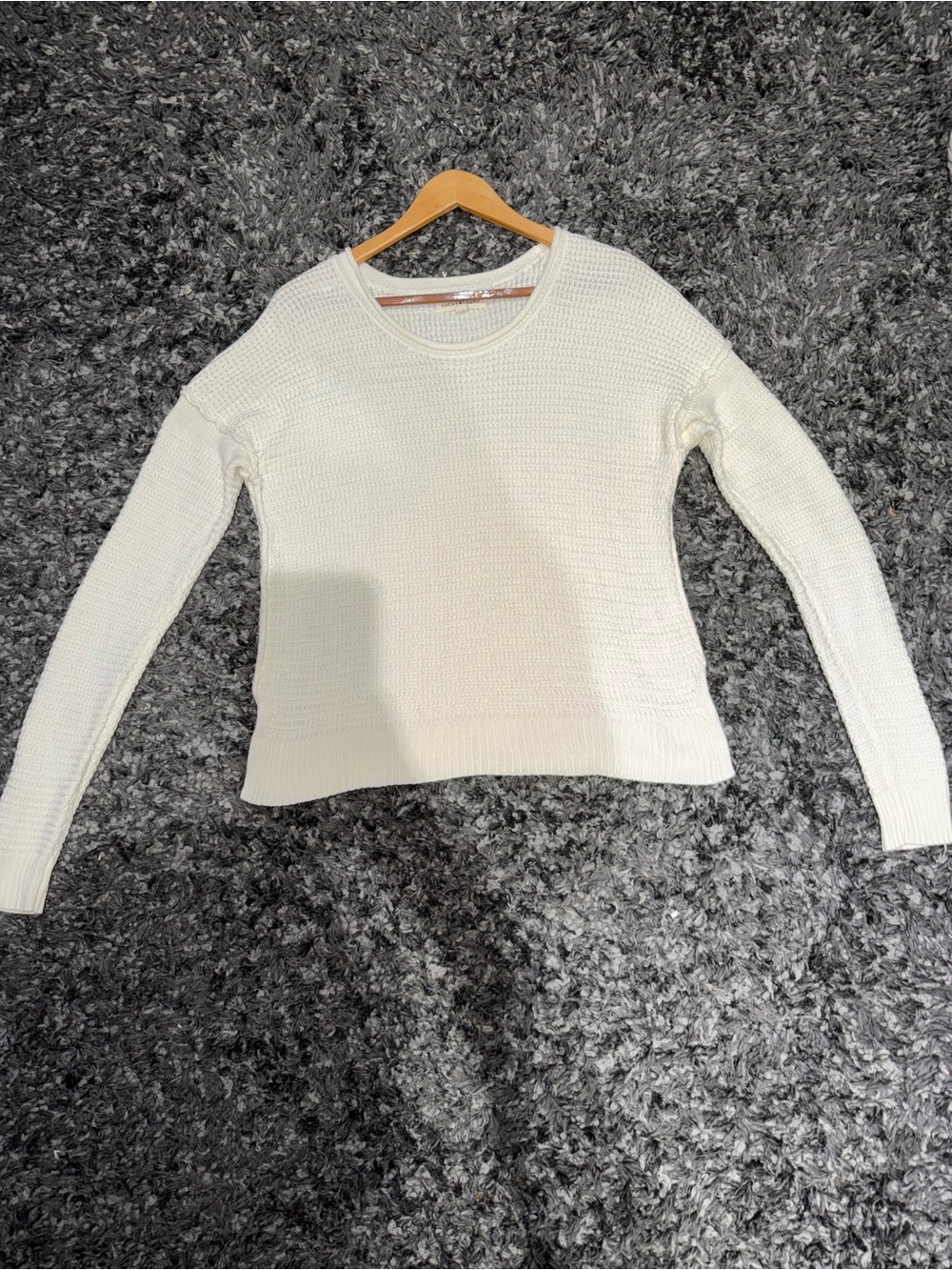 Lucky Brand Cream Crewneck Knit Sweater. Size: XS